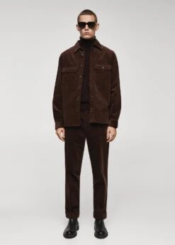 Pantalon Regular Fit Coton Velours Côtelé -Vêtements Pascher 57028267 30 99999999 01