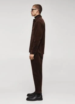 Pantalon Regular Fit Coton Velours Côtelé -Vêtements Pascher 57028267 30 D2