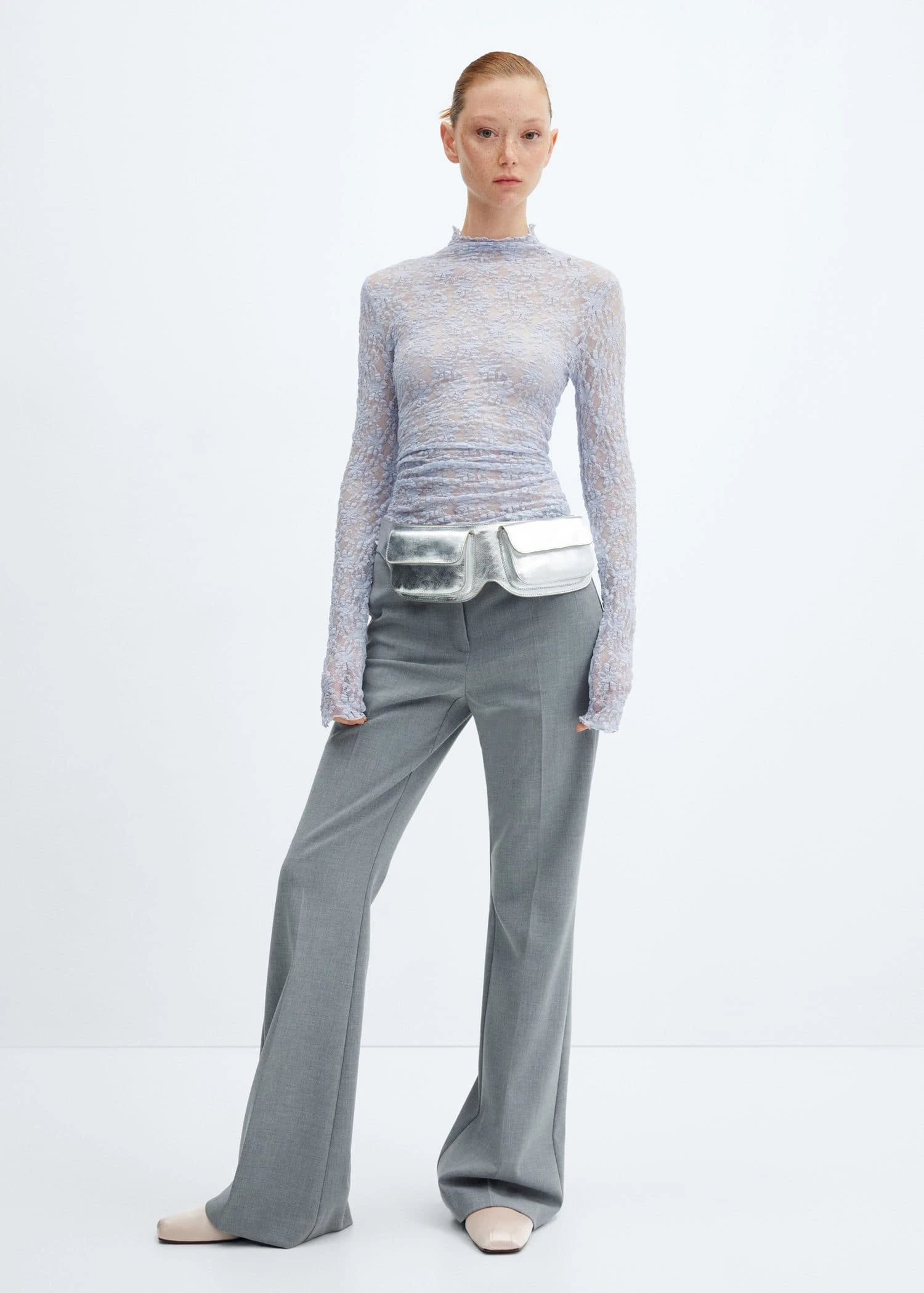 T-shirt Dentelle Col Montant 4 T-shirt Dentelle Col Montant – Image 2