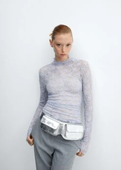 T-shirt Dentelle Col Montant 14 T-shirt Dentelle Col Montant -Vêtements Pascher 57028280 52 D2