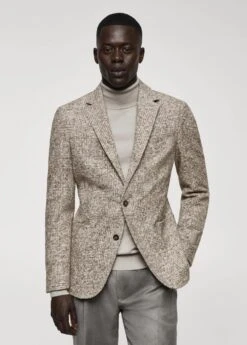 Blazer Laine Vierge Prince-de-galles