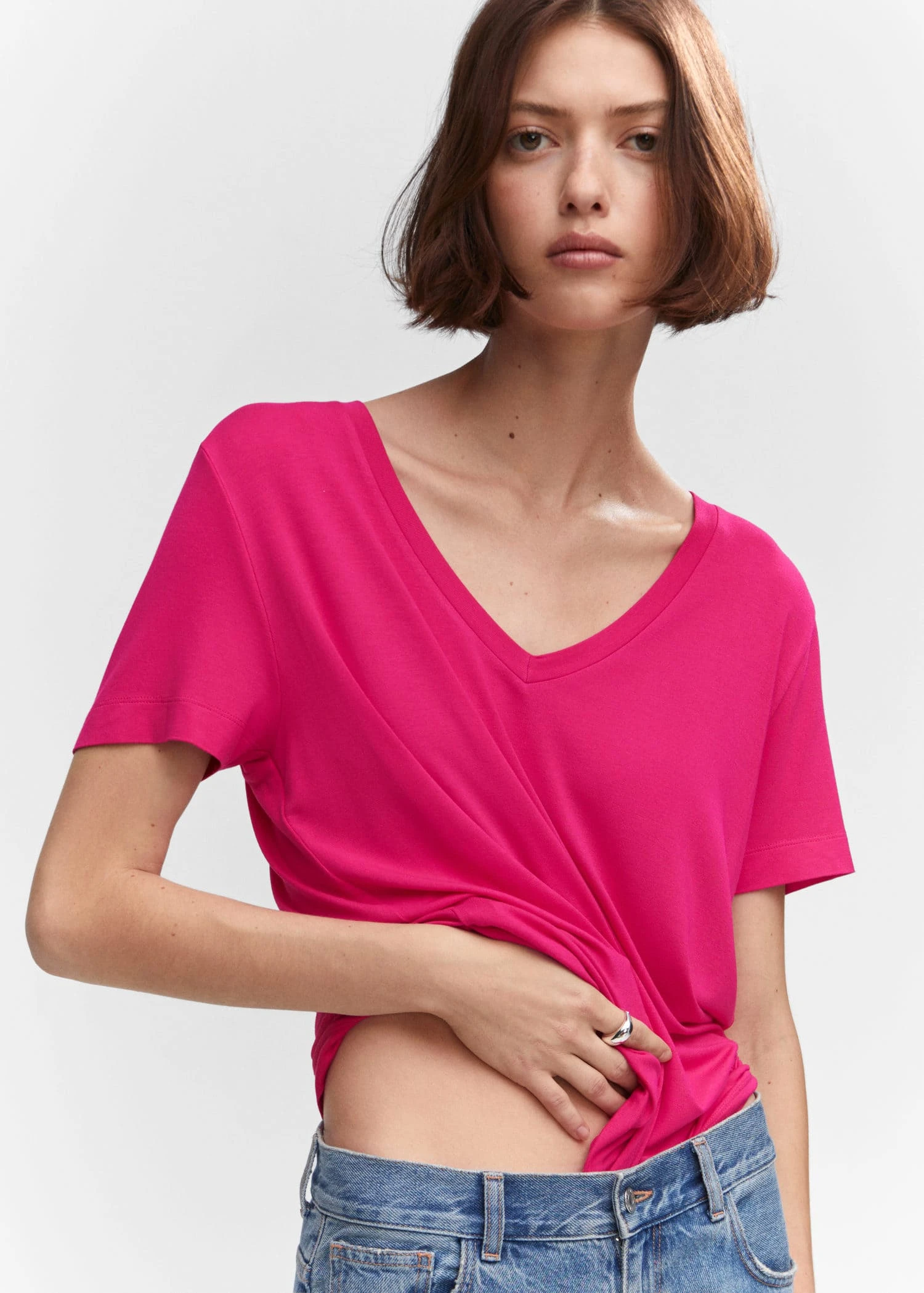 T-shirt Col En V 15 T-shirt Col En V – Image 13