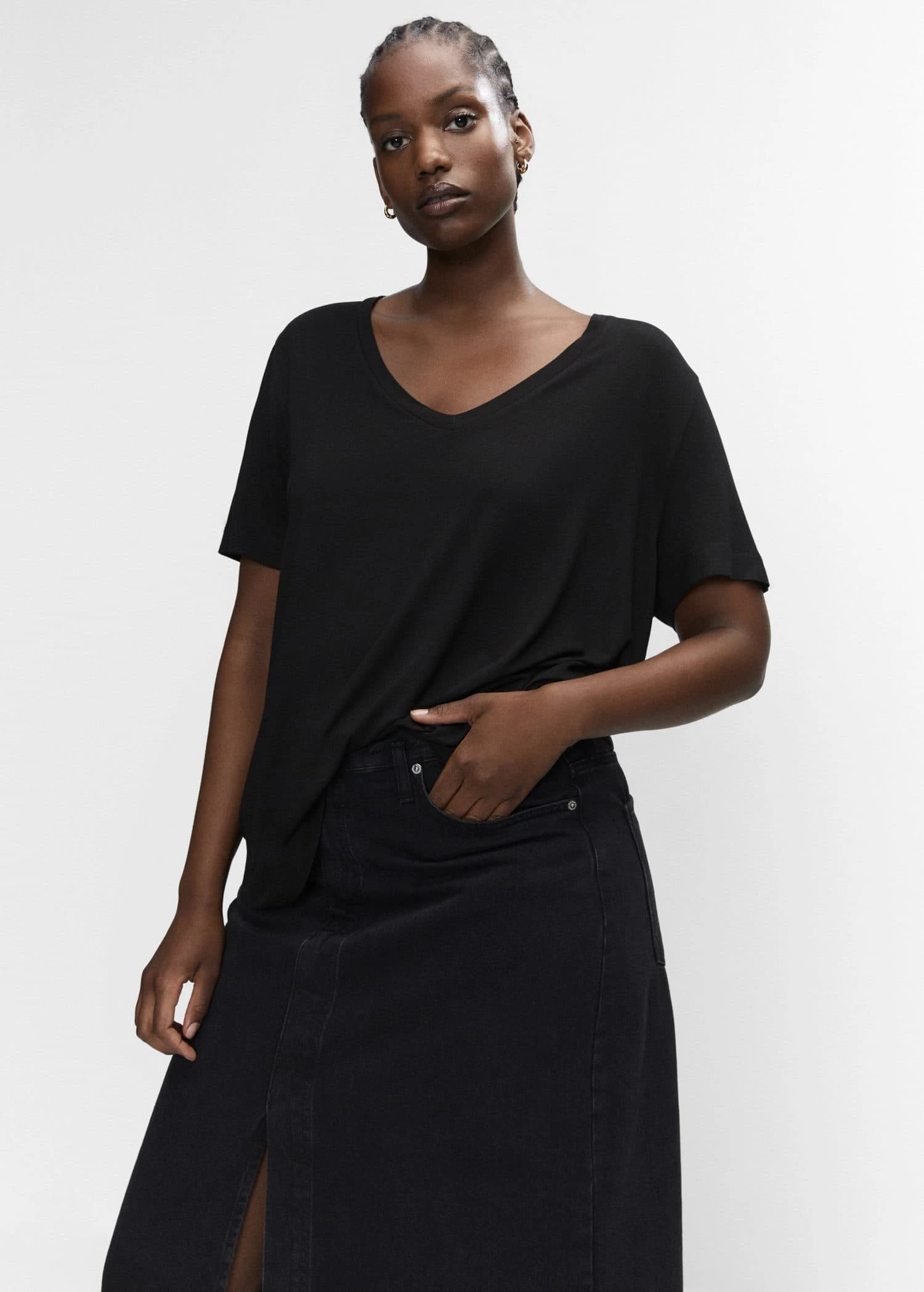 T-shirt Col En V 9 T-shirt Col En V – Image 7