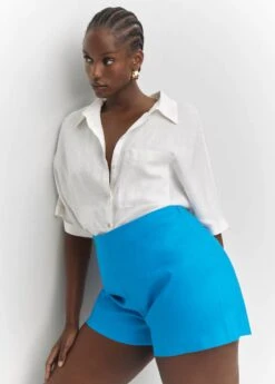 Short Taille Haute Lin -Vêtements Pascher 57030259 46 D4