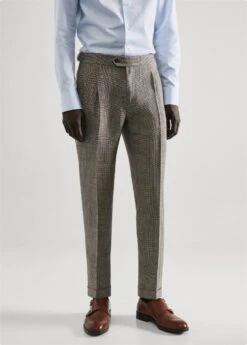 Pantalon Costume Lin Carreaux 19 Pantalon Costume Lin Carreaux -Vêtements Pascher 57030448 08