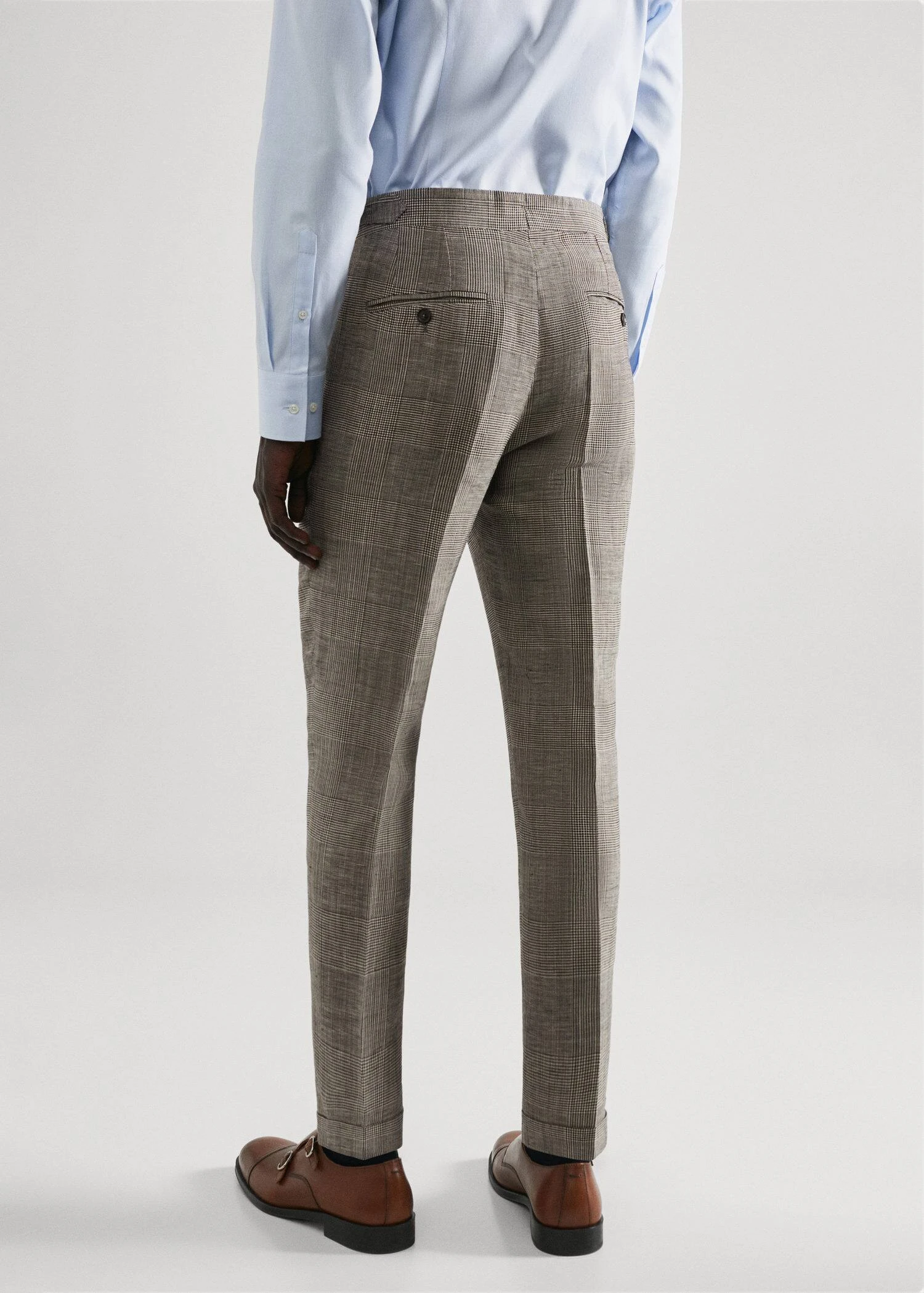 Pantalon Costume Lin Carreaux 11 Pantalon Costume Lin Carreaux – Image 9