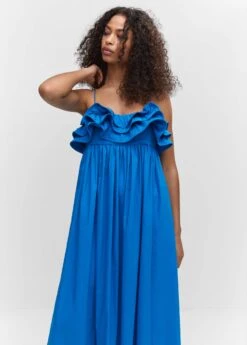 Robe Longue à Volants