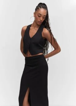 Jupe Midi Fendue à L’avant 16 Jupe Midi Fendue à L’avant -Vêtements Pascher 57033807 99 D1