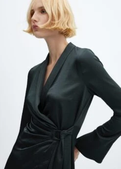 Robe Satinée Cache-cœur Boucle -Vêtements Pascher 57033814 49 D1