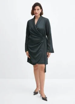 Robe Satinée Cache-cœur Boucle -Vêtements Pascher 57033814 49 D3