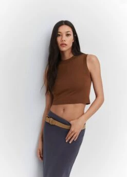 Crop Top Emmanchures Américaines 31 Crop Top Emmanchures Américaines -Vêtements Pascher 57034006 30 D2
