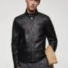 Blouson Biker En Cuir Zippé -Vêtements Pascher 57034386 99