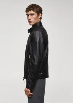 Blouson Biker En Cuir Zippé -Vêtements Pascher 57034386 99 D2