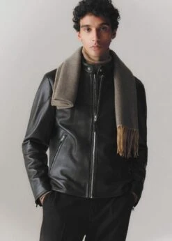 Blouson Biker En Cuir Zippé -Vêtements Pascher 57034386 99 D5