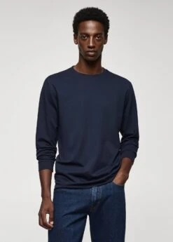 T-shirt Piqué De Coton Manches Longues -Vêtements Pascher 57034406 56