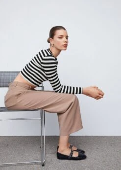 T-shirt Crop à Rayures -Vêtements Pascher 57034415 05 D2