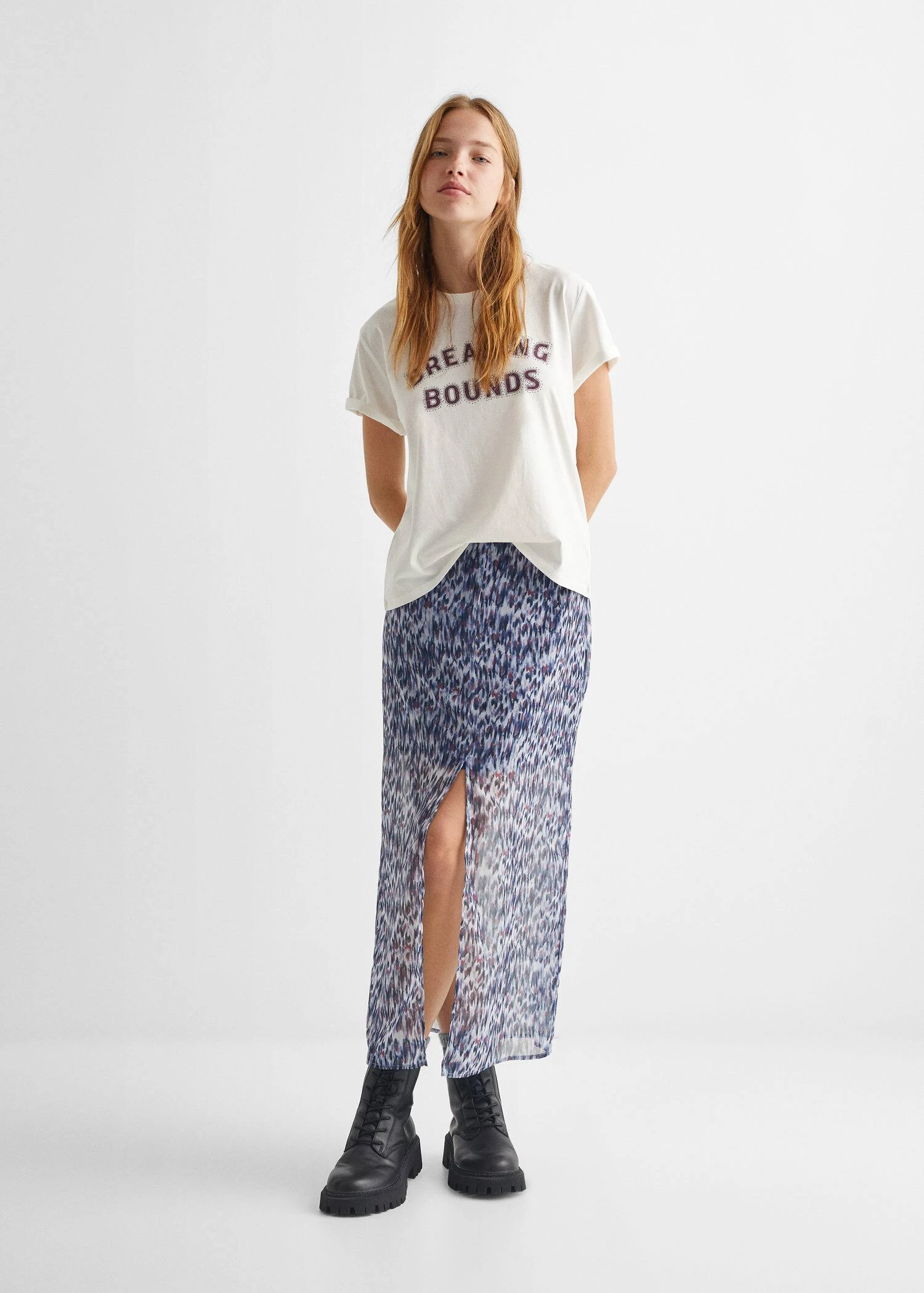 T-shirt Message Manches Courtes 4 T-shirt Message Manches Courtes – Image 2