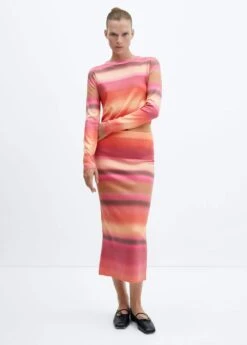 Jupe Maille Imprimée Dégradée -Vêtements Pascher 57035809 20 99999999 01