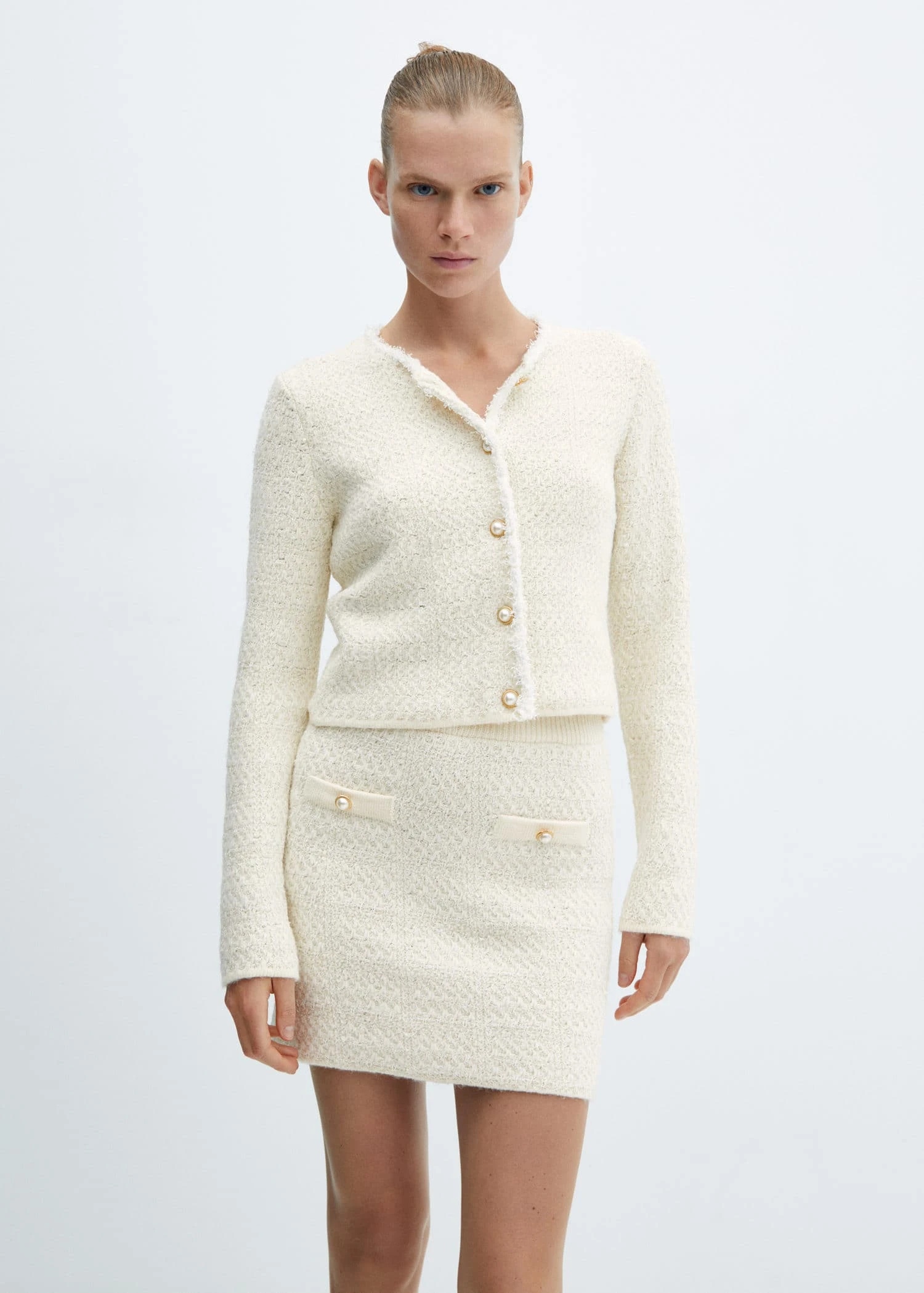 Jupe Maille Boutons Bijoux 3 Jupe Maille Boutons Bijoux