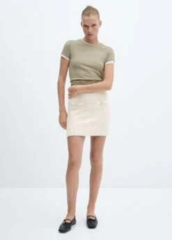 Jupe Maille Boutons Bijoux 13 Jupe Maille Boutons Bijoux -Vêtements Pascher 57035810 02 D1