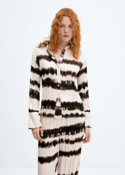 Chemise Plissée Tie And Dye