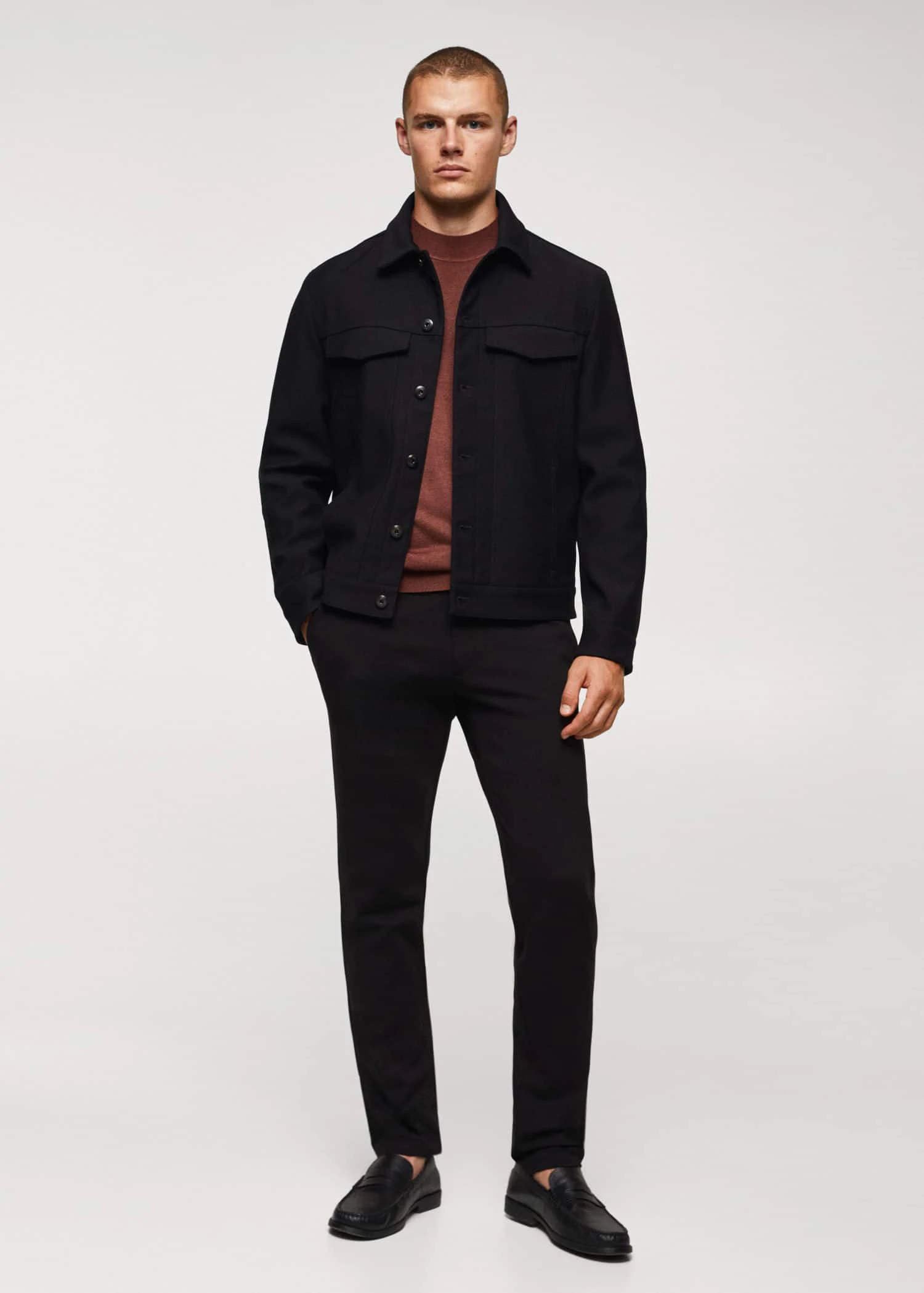 Pantalon Slim-fit Tissu Stretch 4 Pantalon Slim-fit Tissu Stretch – Image 2