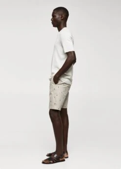 Bermuda Slim-fit Coton Micro-imprimé -Vêtements Pascher 57035958 08 D2