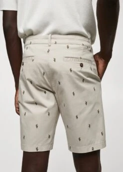 Bermuda Slim-fit Coton Micro-imprimé -Vêtements Pascher 57035958 08 D4