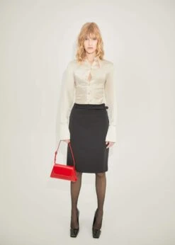 Chemise Soie Drapée Sur Le Côté 9 Chemise Soie Drapée Sur Le Côté -Vêtements Pascher 57036022 05 99999999 01