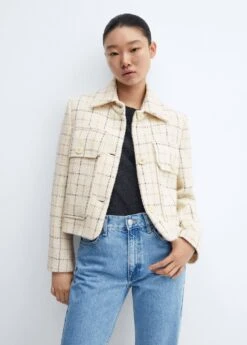 Veste Tweed à Carreaux