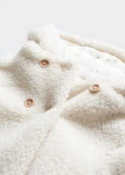 Manteau Imitation Mouton Retourné Double Boutonnage -Vêtements Pascher 57036308 02 D8