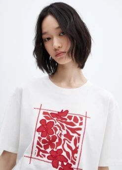 T-shirt Imprimé Détails Brodés -Vêtements Pascher 57036309 01 D1