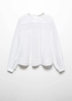 Blouse Coton Détails Ajourés 22 Blouse Coton Détails Ajourés -Vêtements Pascher 57037118 01 B