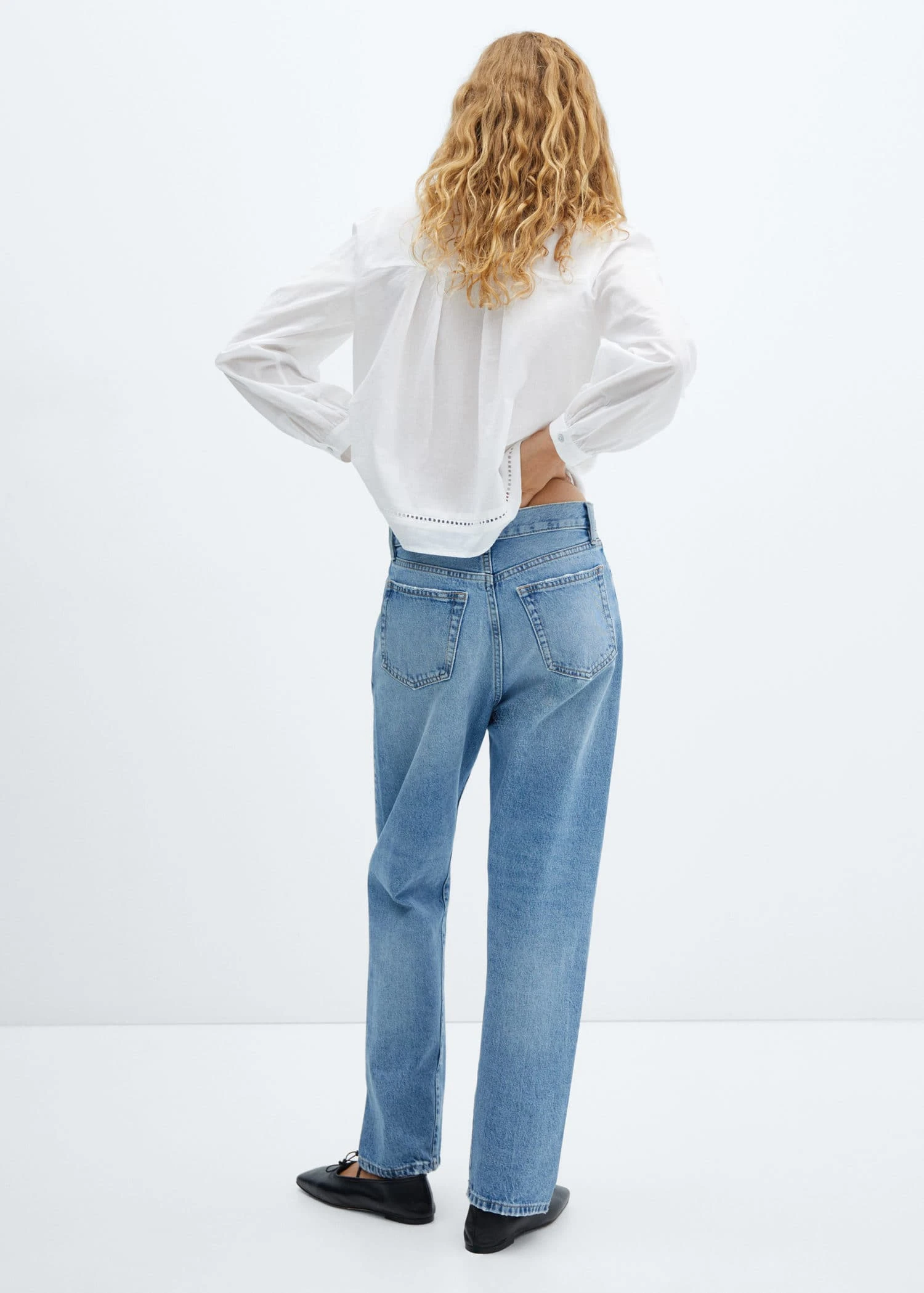 Blouse Coton Détails Ajourés 5 Blouse Coton Détails Ajourés – Image 3