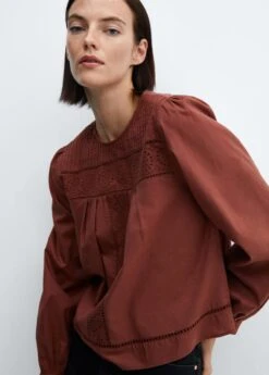 Blouse Coton Détails Ajourés 27 Blouse Coton Détails Ajourés -Vêtements Pascher 57037118 76 D4