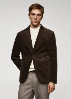 Veste Slim Fit Velours Côtelé