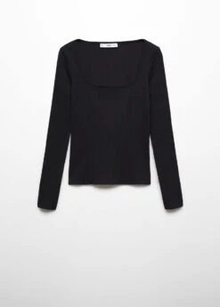 T-shirt Côtelé Col Carré -Vêtements Pascher 57037757 99 B