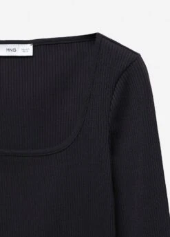 T-shirt Côtelé Col Carré -Vêtements Pascher 57037757 99 D8