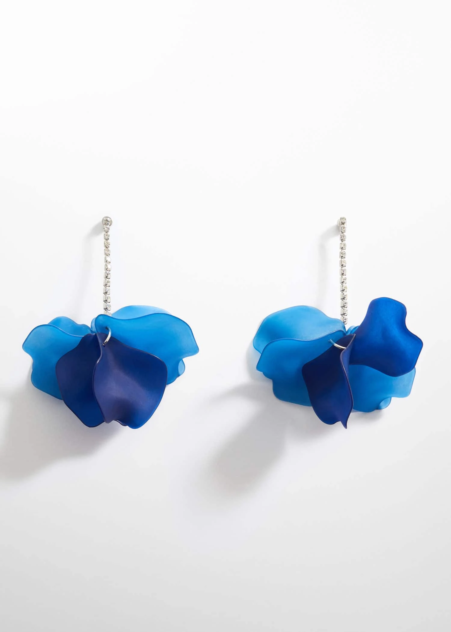 Boucles D'oreilles Strass Fleur 4 Boucles D'oreilles Strass Fleur – Image 2