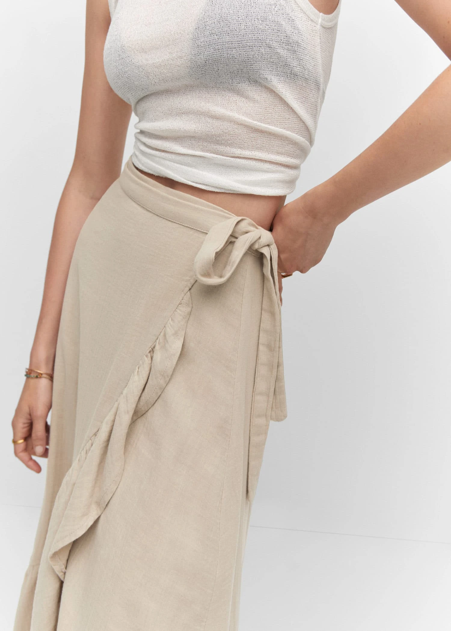 Jupe Texturée Croisée 7 Jupe Texturée Croisée – Image 5