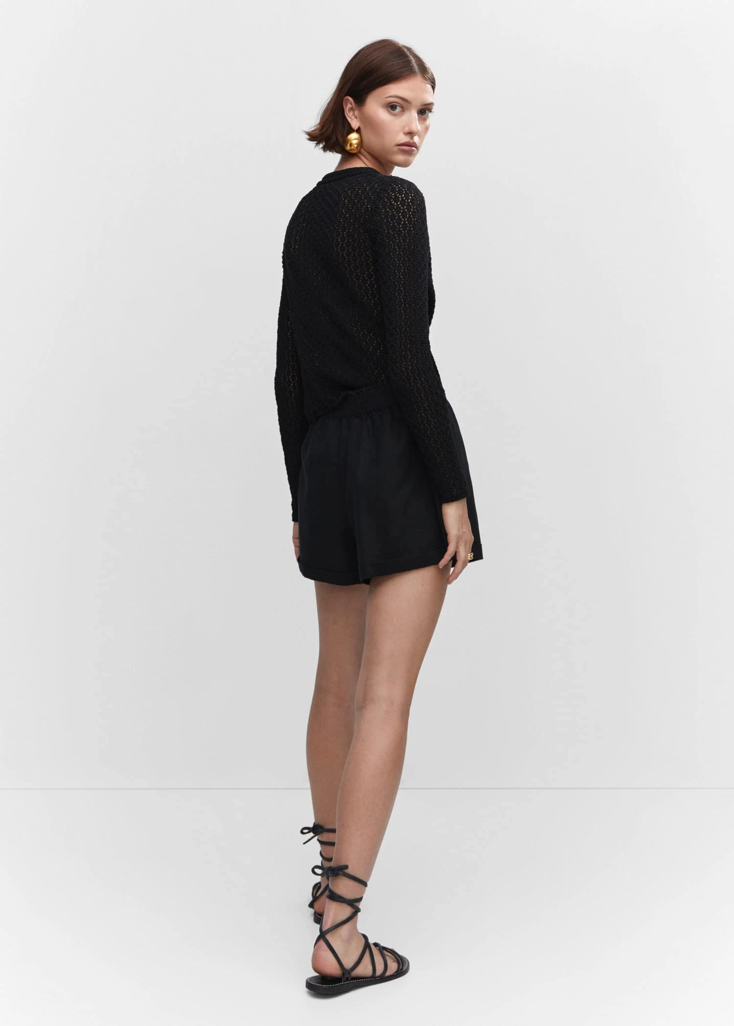 Short Lin Taille élastique 5 Short Lin Taille élastique – Image 3