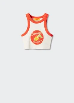 Crop Top Imprimé Emmanchures Américaines -Vêtements Pascher 57040410 20 B