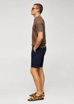 Bermuda En Coton à Pinces -Vêtements Pascher 57040551 56 D2