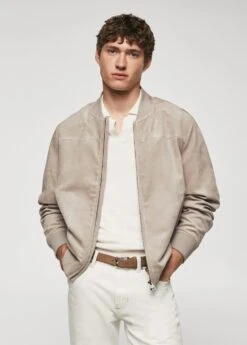 Blouson Bomber Imitation Daim