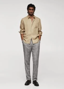 Pantalon En Lin Prince De Galles 11 Pantalon En Lin Prince De Galles -Vêtements Pascher 57040563 92 99999999 01