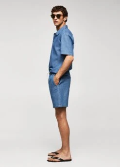 Bermuda En Coton Chambray -Vêtements Pascher 57040686 TM D2