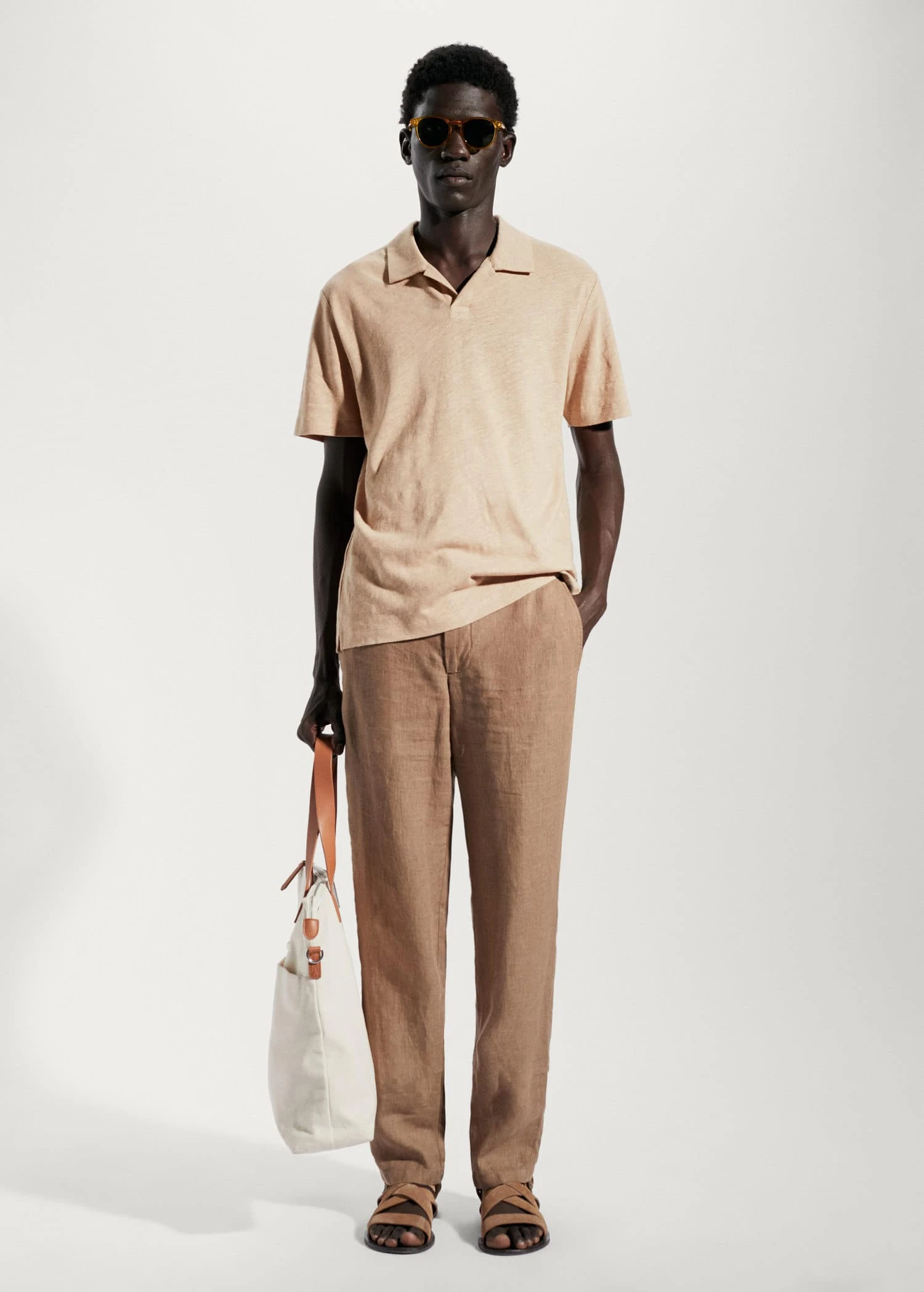 Polo Coton Lin Slim-fit 4 Polo Coton Lin Slim-fit – Image 2