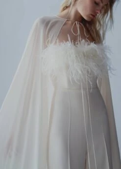 Longue Cape Ceinture à Nouer