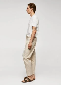 Pantalon Coton Lin Seersucker -Vêtements Pascher 57042503 08 D2