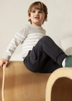 Pull-over En Maille à Rayures